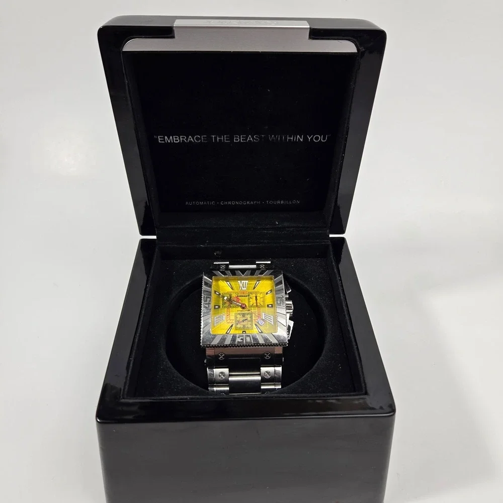 Renato Stallion Chronograph Yellow Dial Stainless Steel Limited Edition Watch